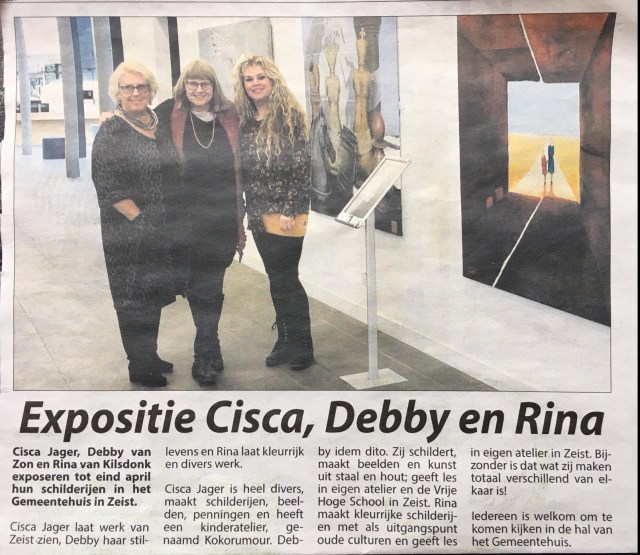Expositie debby rina en cisca april 2019